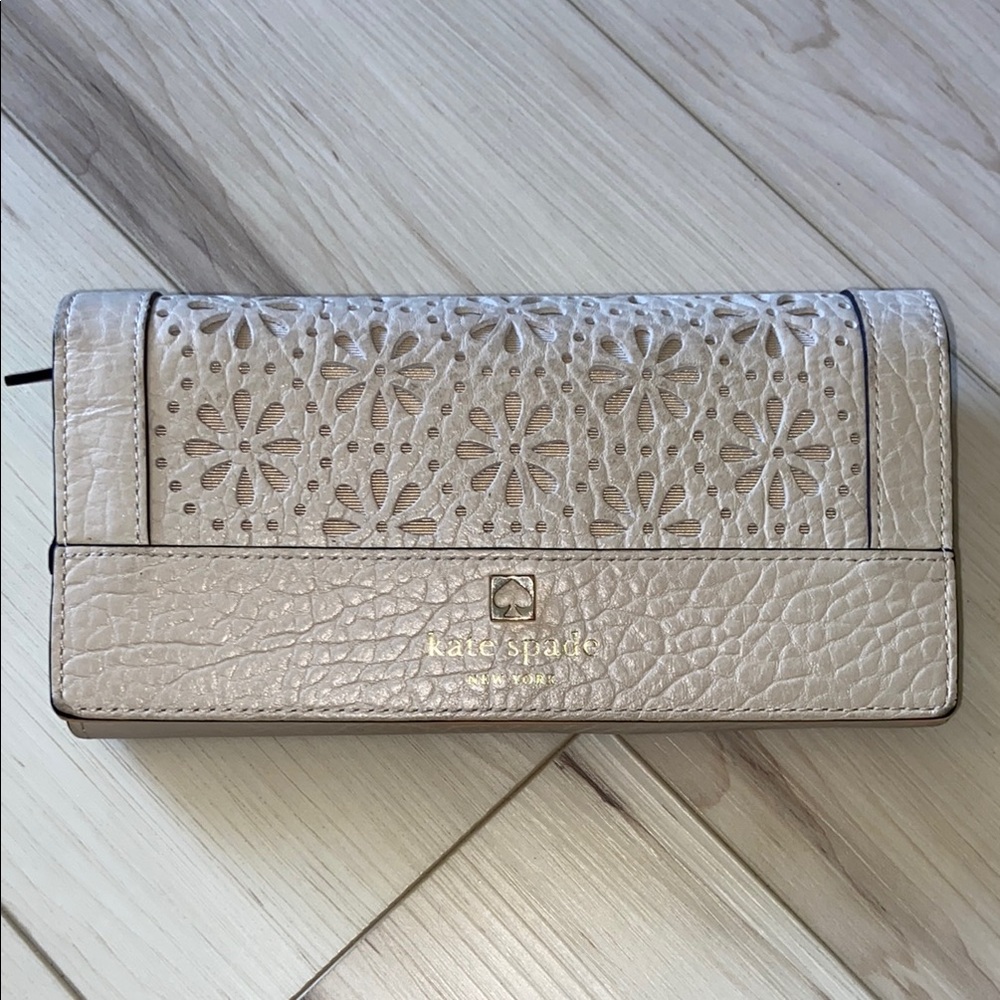 Kate Spade Cream Floral Wallet